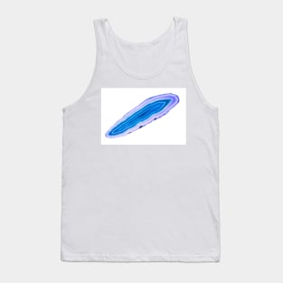 Blue agate slice mineral Tank Top